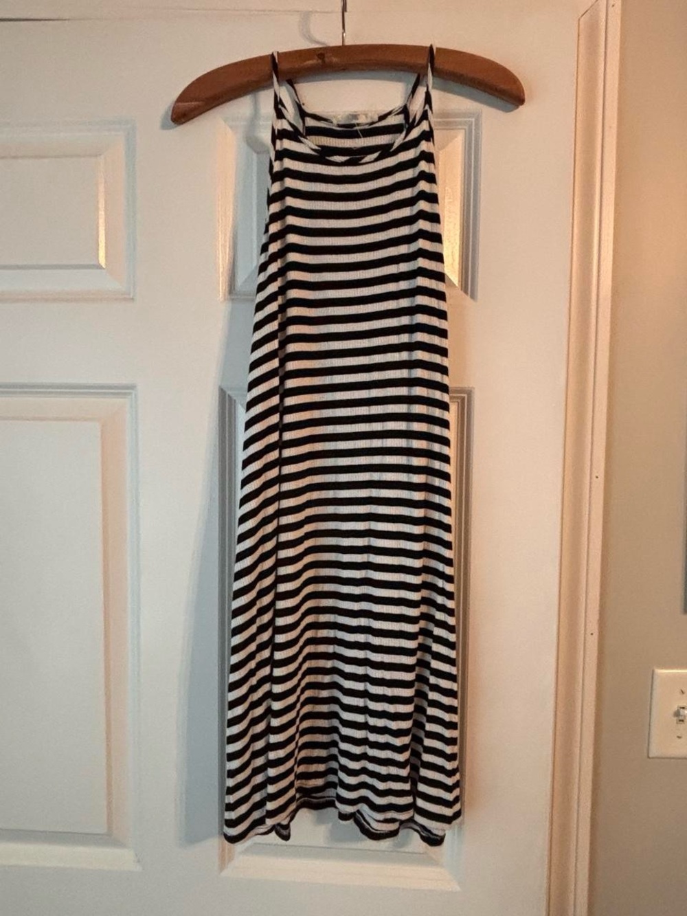 Rolla Coster Black & White Striped Maxi Dress
